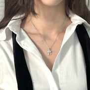OFUSE - 24 winter - cubic cross necklace