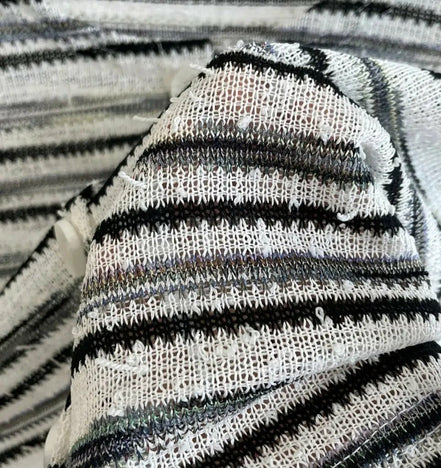 KR 薄款間條CROP CARDIGAN｜2 COLORS