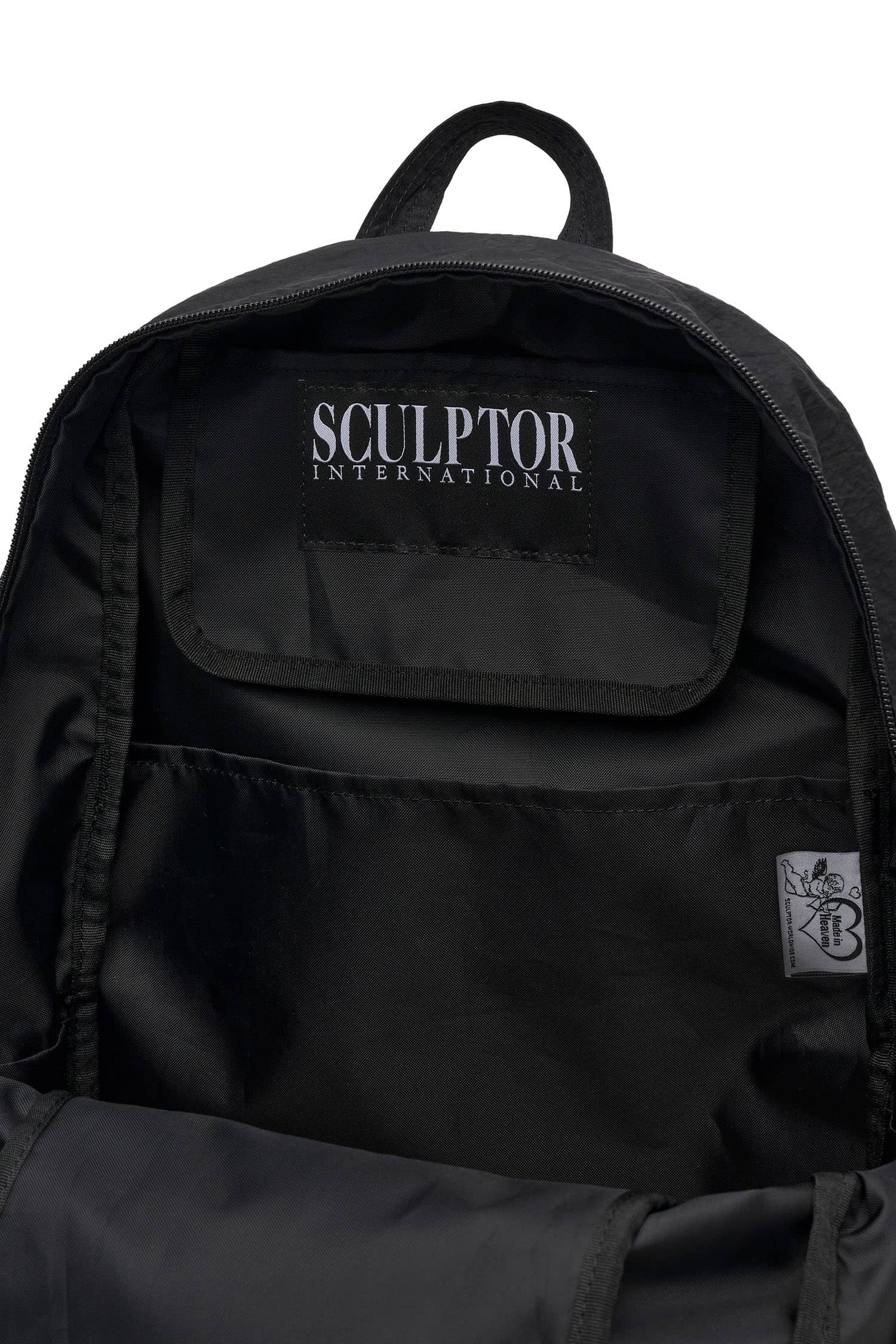 SCULPTOR - Nylon Slouchy Backpack (Black)