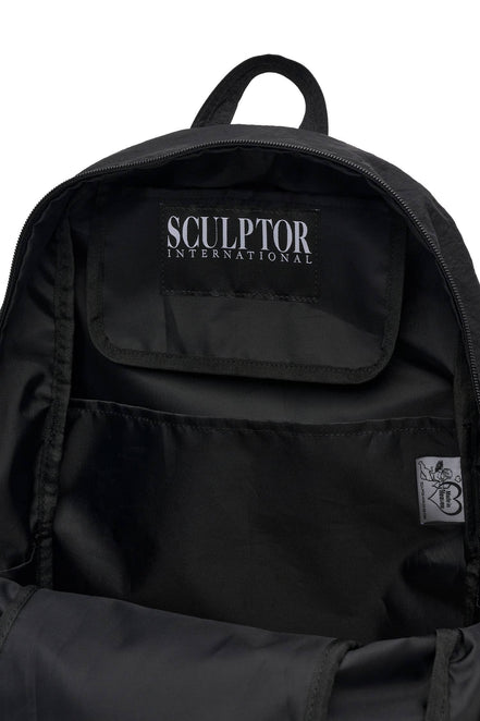 SCULPTOR - Nylon Slouchy Backpack (Black)