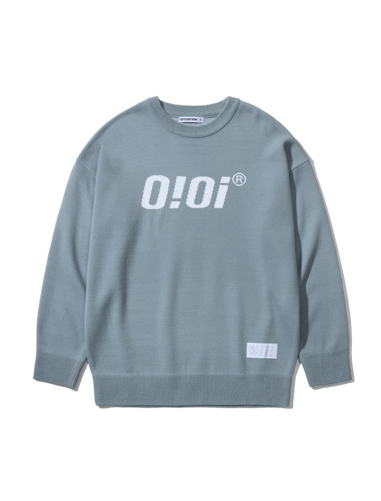 (現貨) OIOI - LOGO KNIT (SKY BLUE)