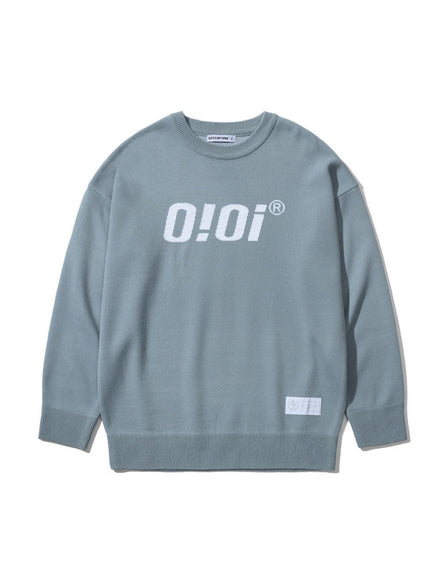 (現貨) OIOI - LOGO KNIT (SKY BLUE)