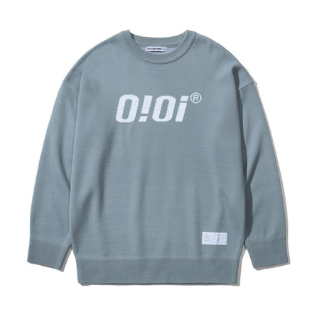 (現貨) OIOI - LOGO KNIT (SKY BLUE)
