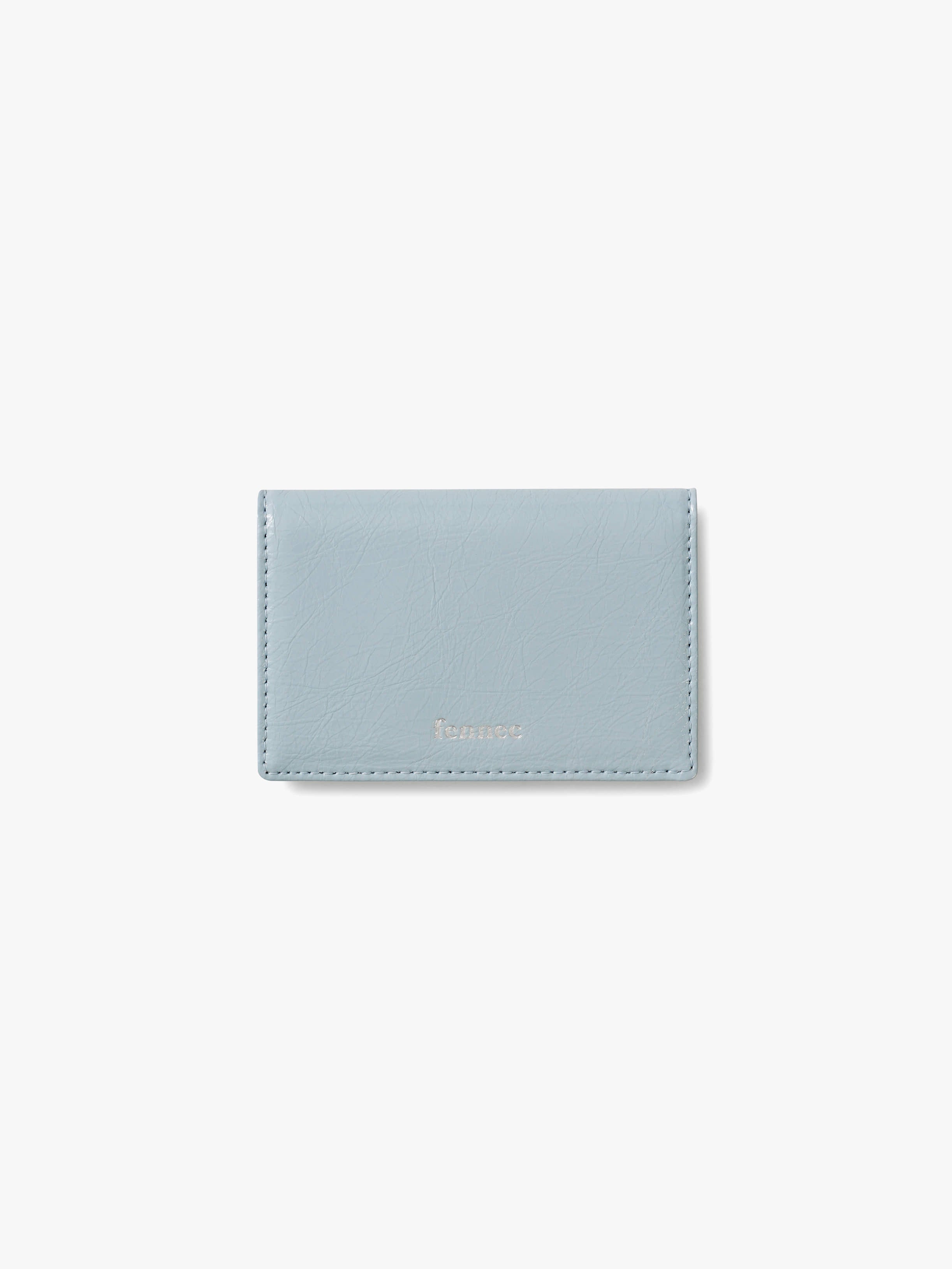 CRINKLE SOFT CARD CASE (HAZE BLUE)