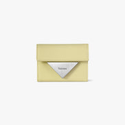 CRINKLE TRIANGLE DOCO WALLET (SOFT OLIVE)