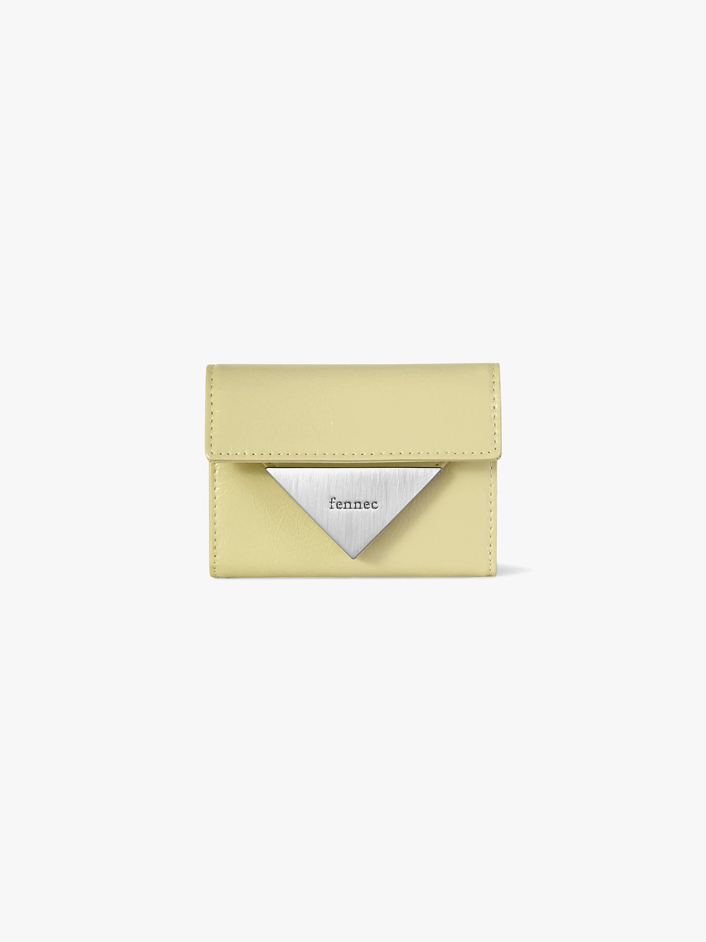 CRINKLE TRIANGLE DOCO WALLET (SOFT OLIVE)