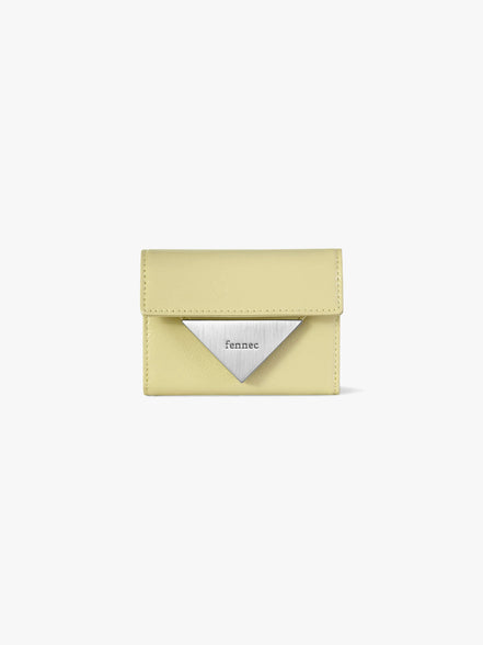 CRINKLE TRIANGLE DOCO WALLET (SOFT OLIVE)