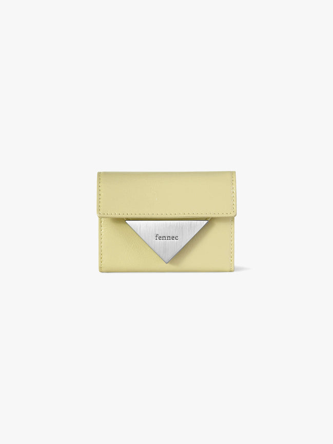 CRINKLE TRIANGLE DOCO WALLET (SOFT OLIVE)