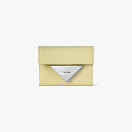 CRINKLE TRIANGLE DOCO WALLET (SOFT OLIVE)