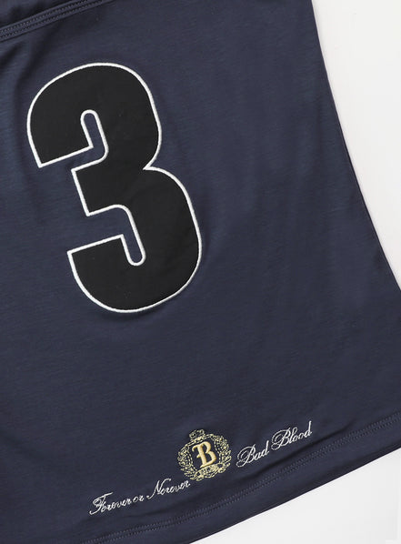 bad blood - Classic Logo Tube Top (Navy)
