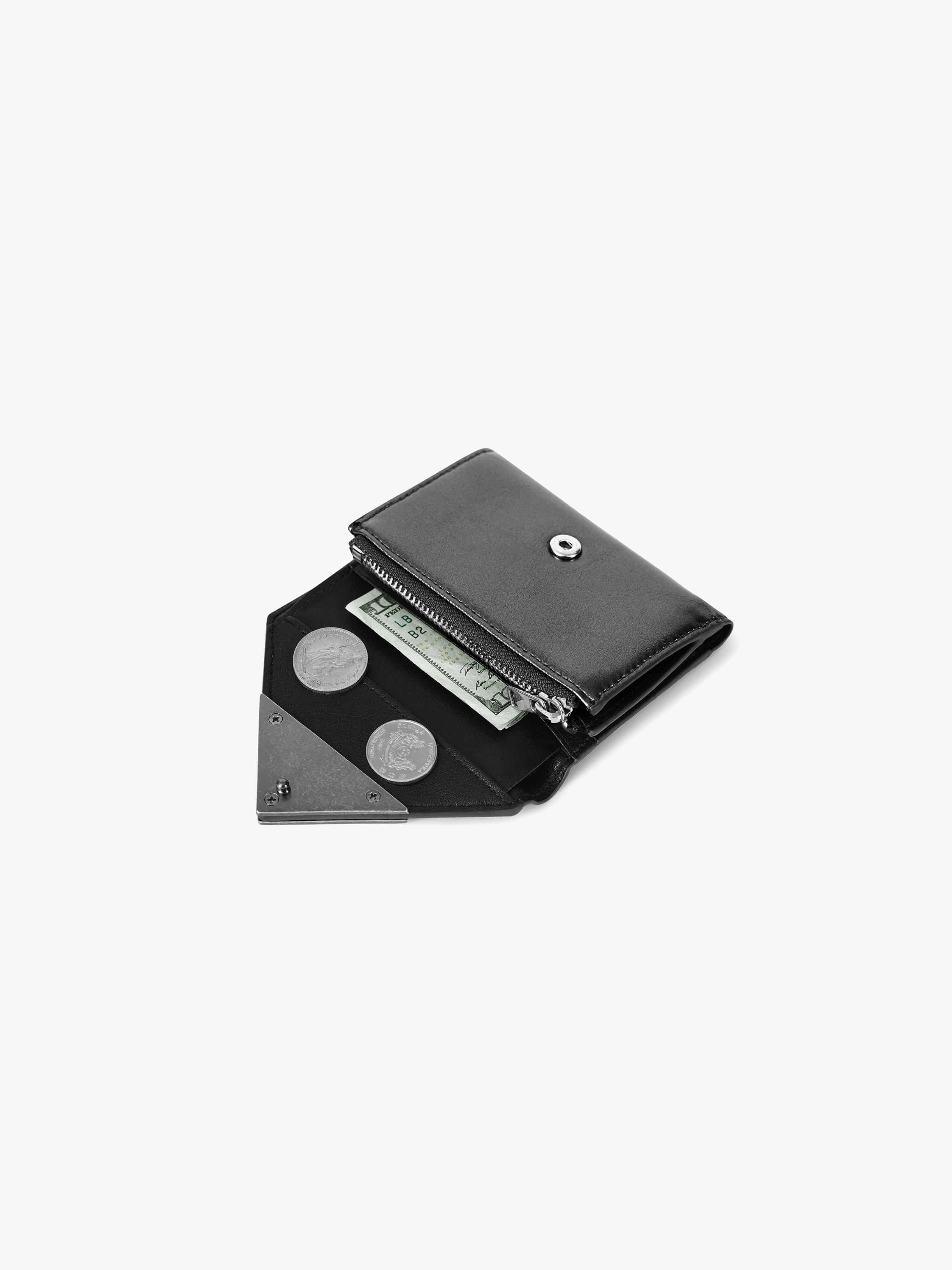 MATT TRIANGLE WALLET (METAL GREY)