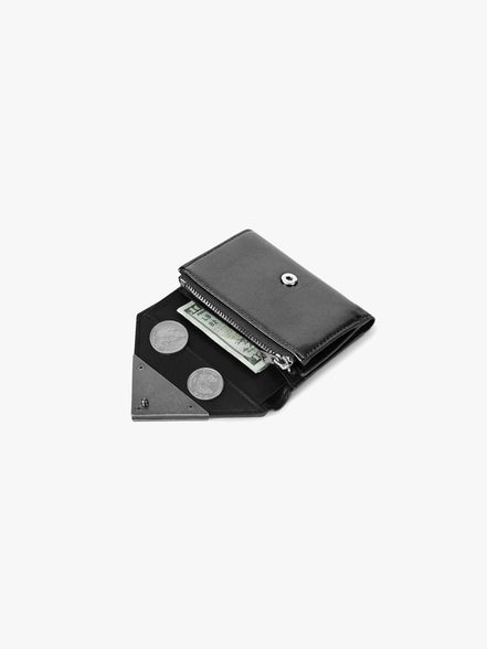 MATT TRIANGLE WALLET (METAL GREY)