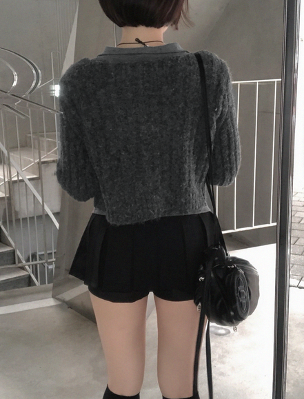 KR WARMY CROP CARDIGAN (4 COLORS)