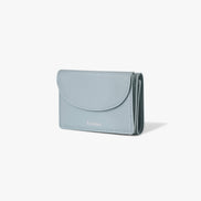 CRINKLE HALFMOON MINI WALLET (HAZE BLUE)