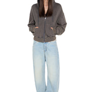 SCULPTOR - Bad Seed Washed Hoodie Zip-Up (Charcoal)