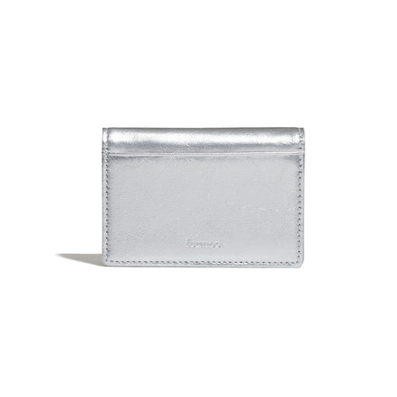 CRINKLE TRIANGLE ACCORDION POCKET (SILVER)