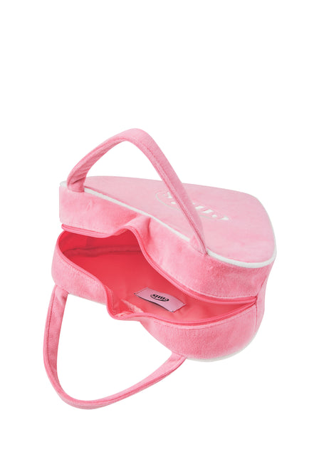 EMIS - VELOUR HEART TOTE BAG-PINK