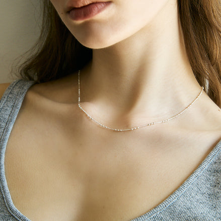 [karina同款] Freckle Triple Necklace Silver 925