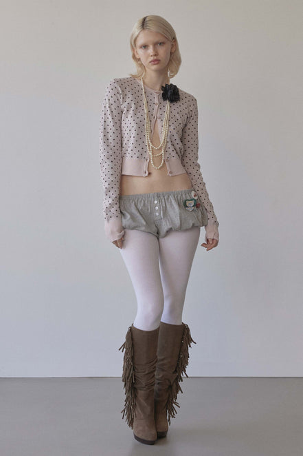 (REI同款) sculptor - Polka Dot Cardigan Baby (Pink/Brown)