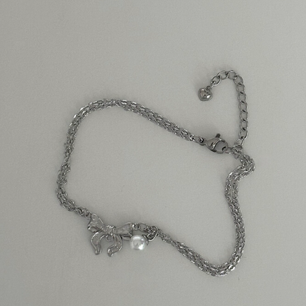 OFUSE - lace ribbon bracelet(chain)