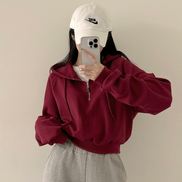 KR CROP HOOD SWAETSHIRT (5 COLORS)