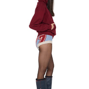 SCULPTOR - Mary Acid Peel Hoodie (Washed Wine)