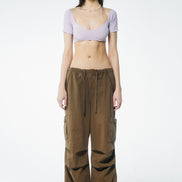 SCULPTOR - Bivious Underboob Crop Top (Pink)