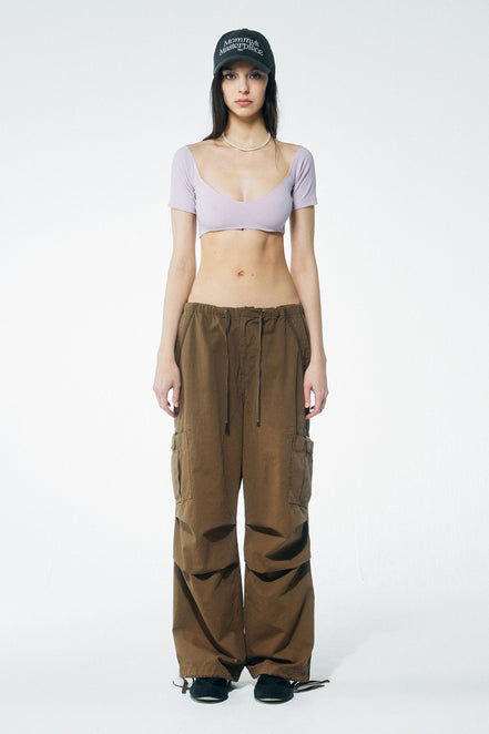 SCULPTOR - Bivious Underboob Crop Top (Pink)