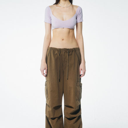 SCULPTOR - Bivious Underboob Crop Top (Pink)