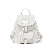 LOTSYOU -NOSTALGIA CHUBBY BACKPACK (WHITE)