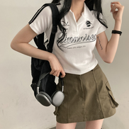 KR Y2K 彷球衣 CROP TEE 4 COLORS