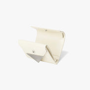 CRINKLE TRIANGLE DOCO WALLET (VANILLA)
