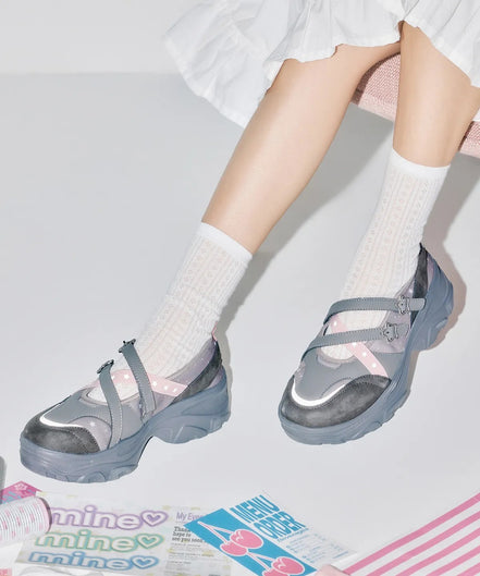 OTZ X YOUHEE - Lomita Platform Star Maryjane (Grey)