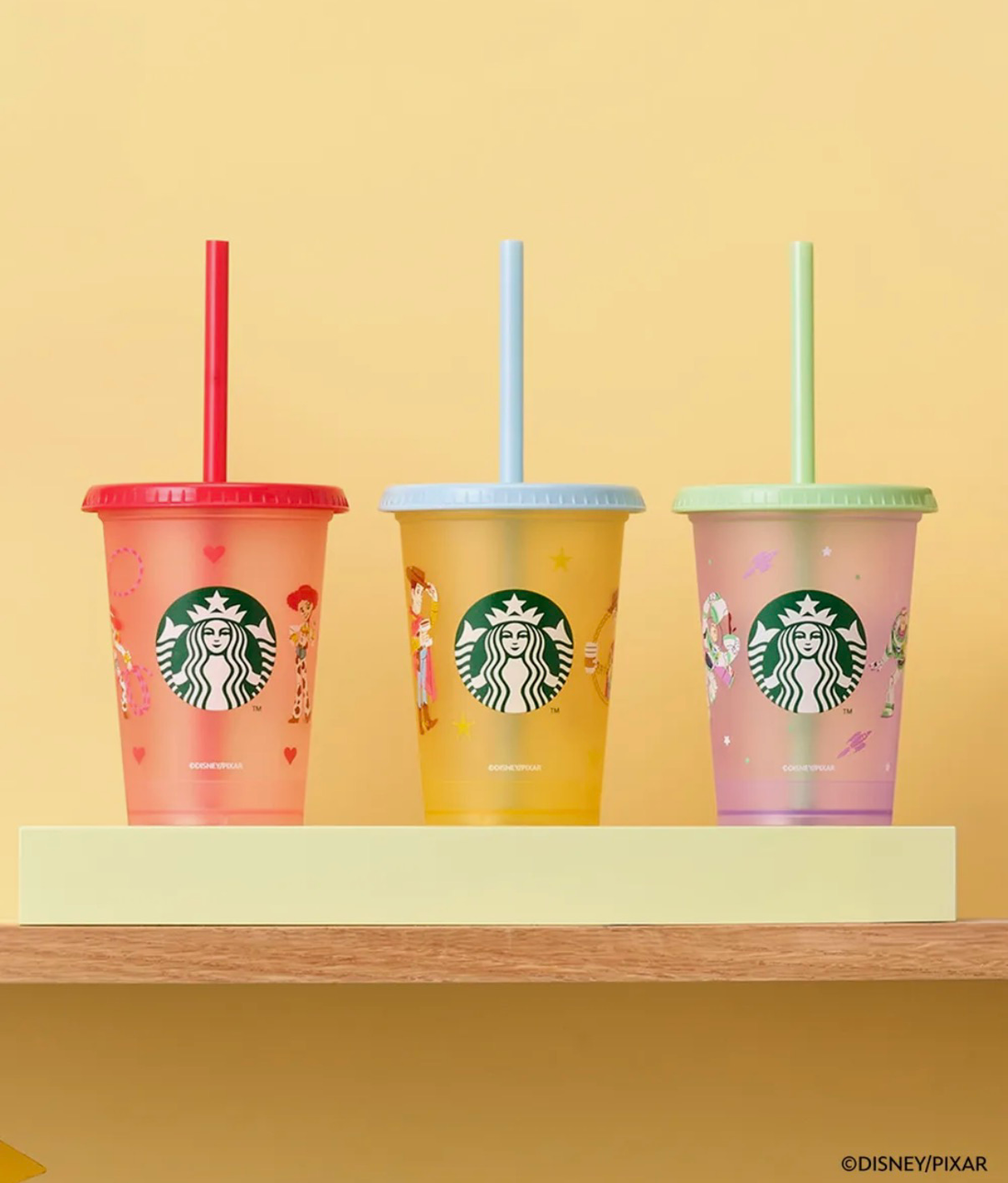 starbucks x toy story reusable cup set