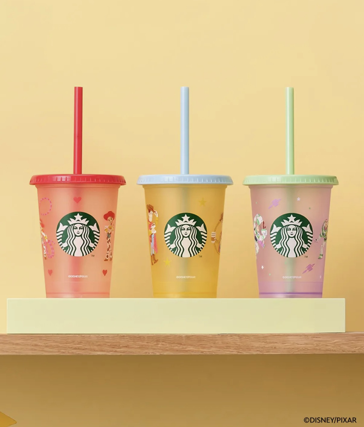 starbucks x toy story reusable cup set