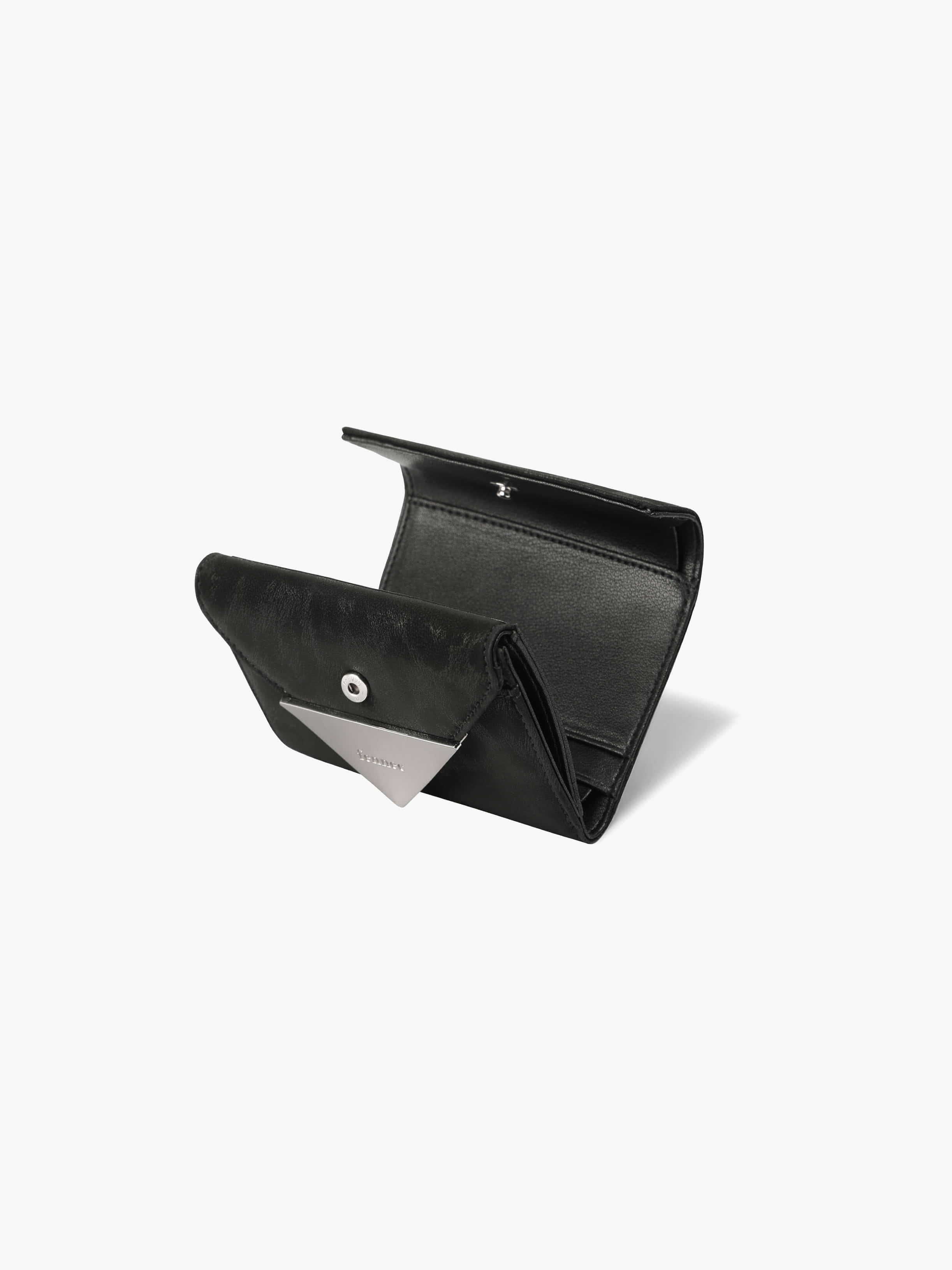 TRIANGLE DOCO WALLET (LEOPARD BLACK)