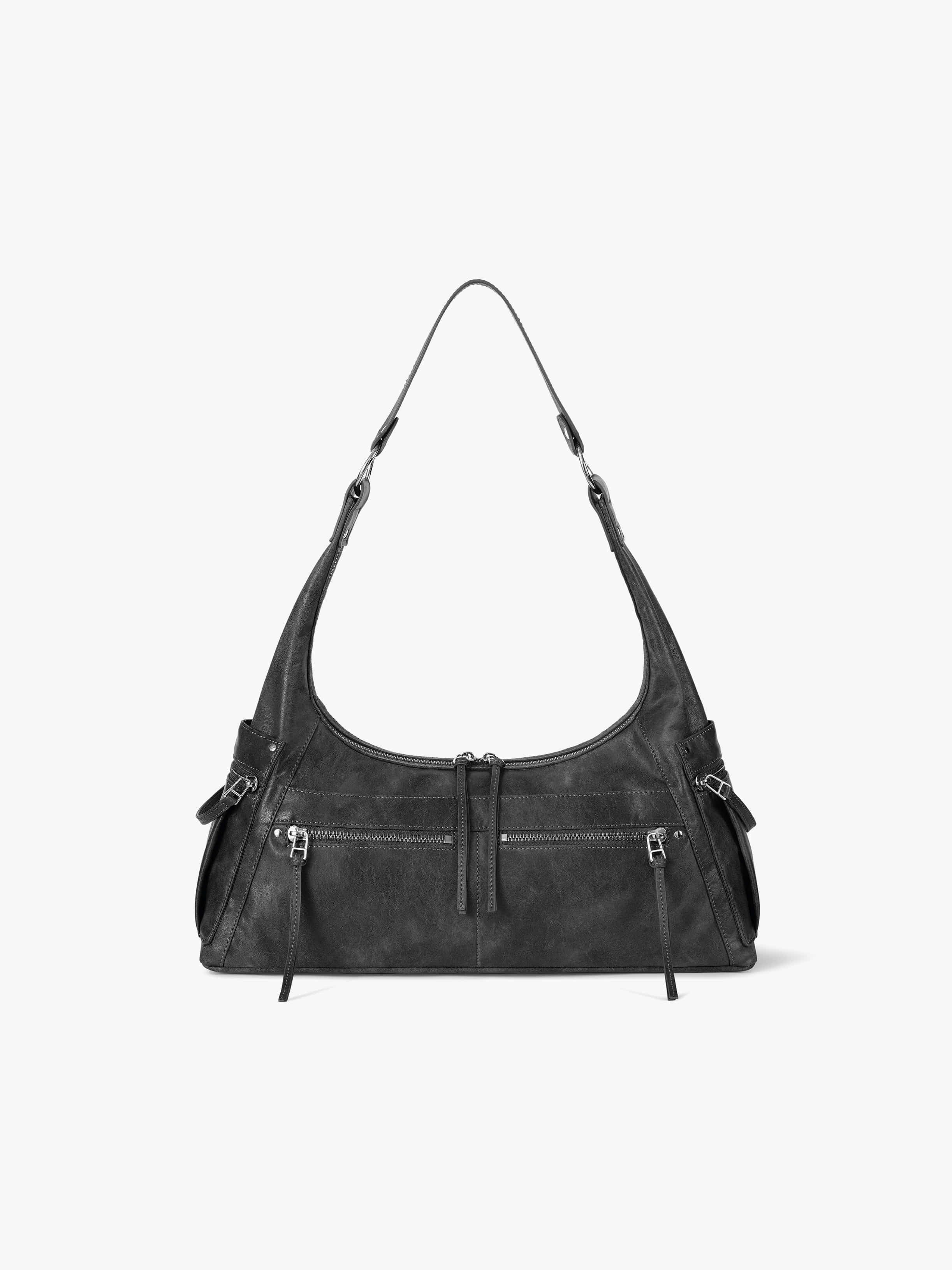 READY HOBO BAG (METAL GREY)