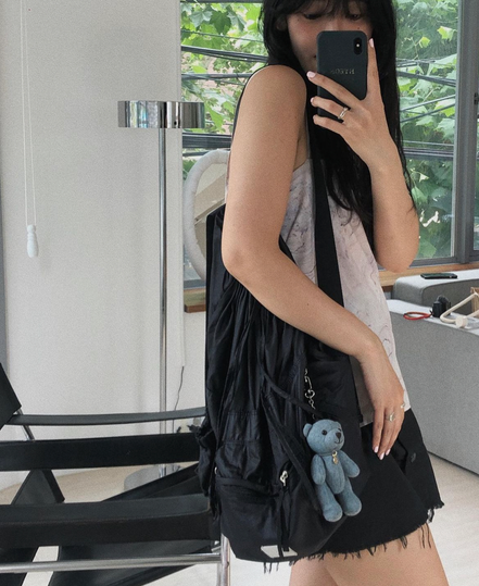 DRAWSTRING BACKPACK (BLACK)