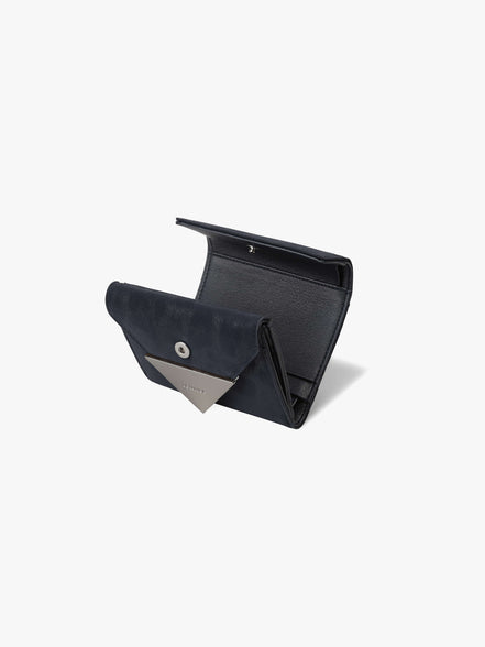 TRIANGLE DOCO WALLET (LEOPARD NAVY)