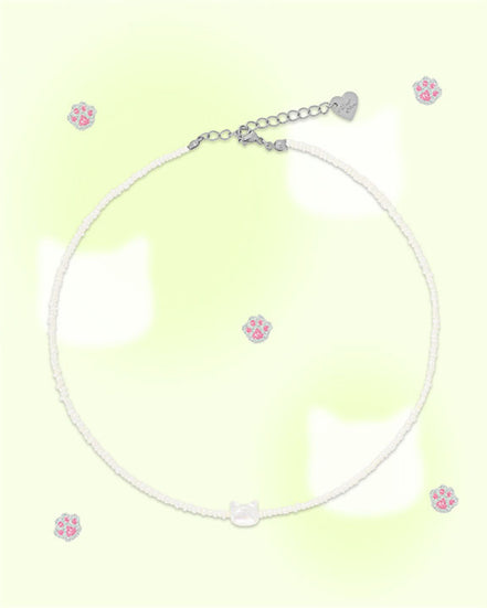 Almost Blue - KITTY PEARL NECKLACE