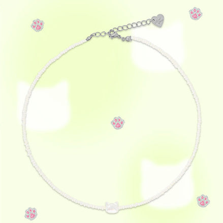 Almost Blue - KITTY PEARL NECKLACE
