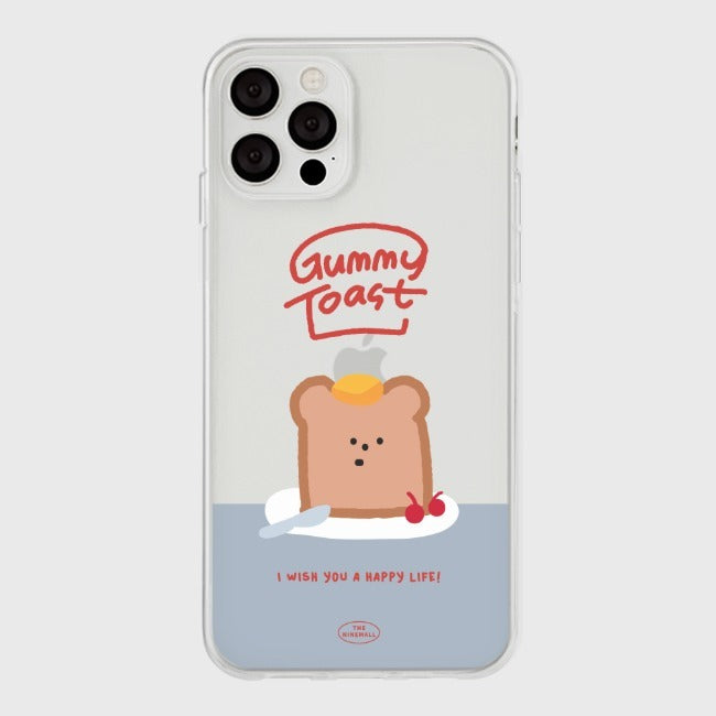 THE NINE MALL - gummy toast 透明軟殼