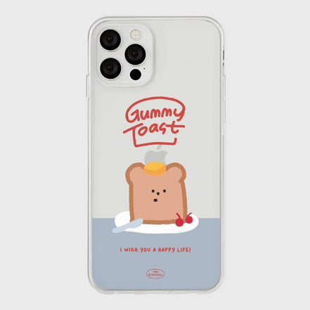 THE NINE MALL - gummy toast 透明軟殼