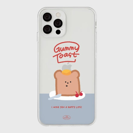 THE NINE MALL - gummy toast 透明軟殼