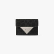 TRIANGLE DOCO WALLET (LEOPARD BLACK)
