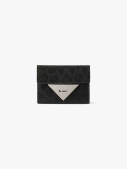TRIANGLE DOCO WALLET (LEOPARD BLACK)