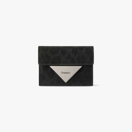 TRIANGLE DOCO WALLET (LEOPARD BLACK)