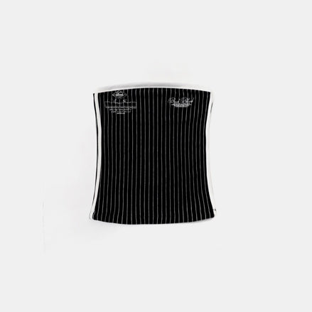 bad blood - Classic Logo Stripe Tube Top (Black)