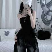 KR HIP RUFFLE TOP TUBE (3 COLORS)