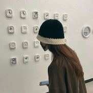 NICEGHOSTCLUB- SUMMER KNIT BUCKET HAT (BLACK)